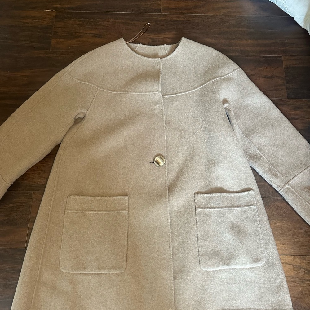 Zara Tan Women's Cape Coat